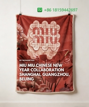 Miumiu Throw Blankets